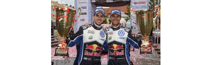 Mikkelsen logra su segunda victoria en el WRC venciendo en Polonia, Ogier y Volkswagen siguen líderes a mitad de temporada