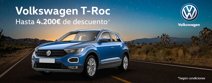 Oferta Volkswagen T-Roc. Ofertas Volkswagen coches nuevos y coches seminuevos