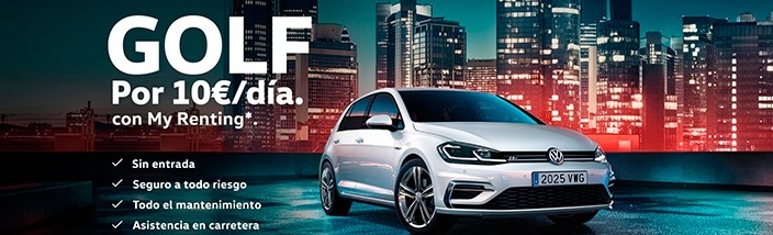 Oferta precio nuevo Volkswagen Golf 10 € día en Vizcaya