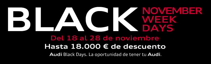 Audi Black Days noviembre en Bizkaia